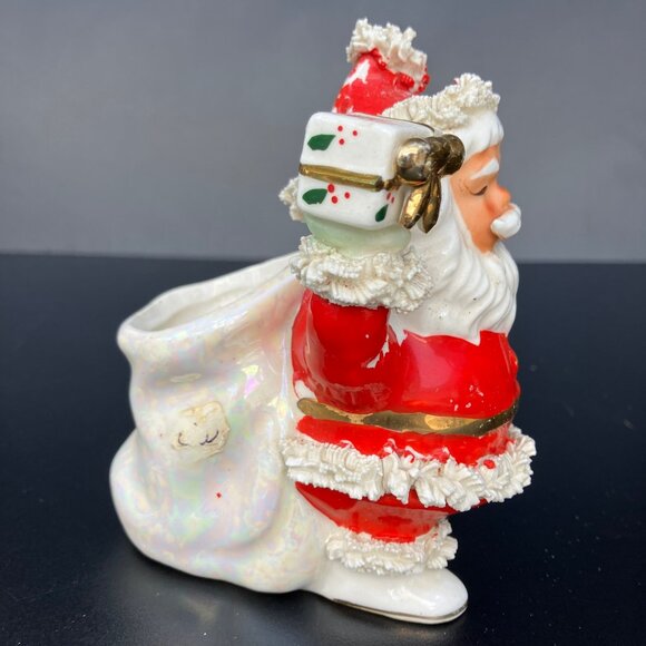 Inarco Small Spaghetti Trim Santa Planter E-1252/R - Picture 2 of 14